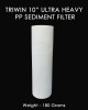 TRIWIN Set of Two High Density 10-Inch 5 Micron PP Spun Filter for pre Filter of All Type RO Water Purifiers(2, Spun)